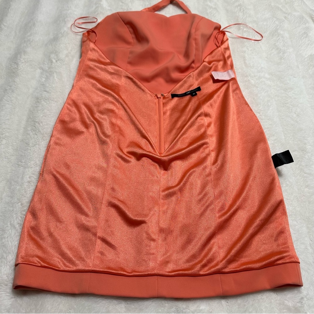 Jay Godfrey Papaya Orange Benioff Open Back Halter Mini
Dress Size 10 - Picture 11 of 15
